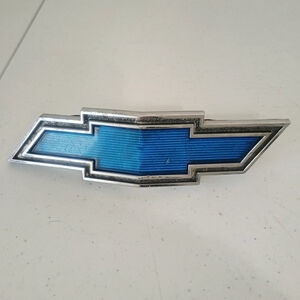 Vintage 1960s 1970s Chevrolet Impala El Camino Blue Bowtie Emblem